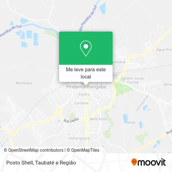 Posto Shell mapa