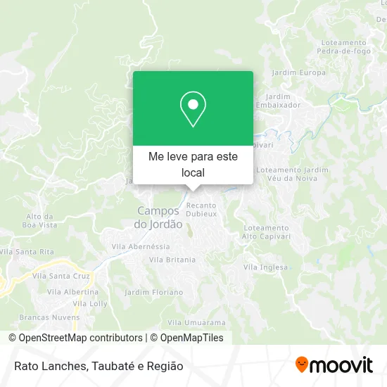 Rato Lanches mapa