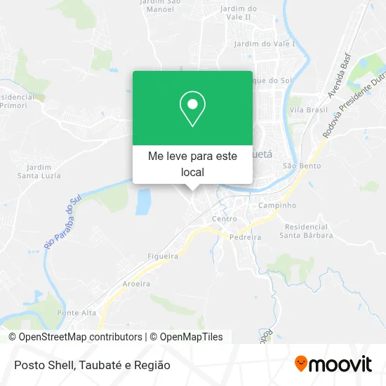 Posto Shell mapa