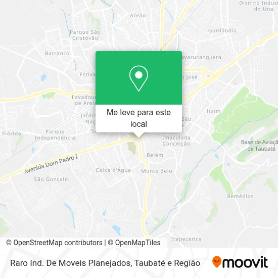 Raro Ind. De Moveis Planejados mapa