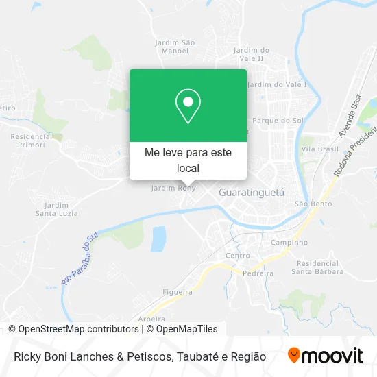 Ricky Boni Lanches & Petiscos mapa
