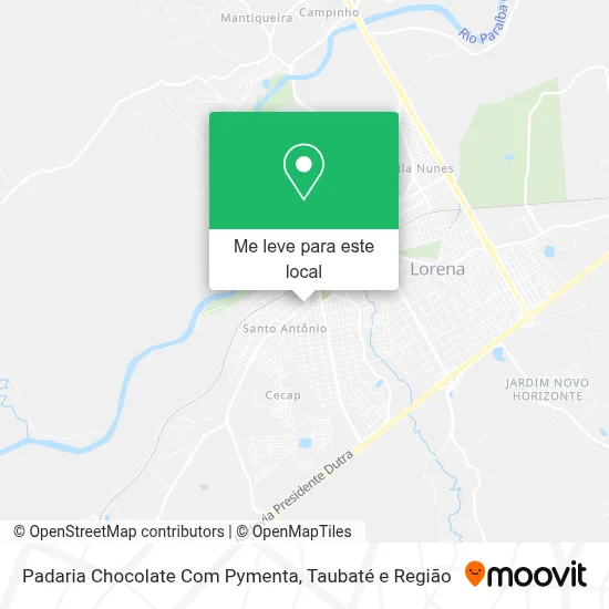 Padaria Chocolate Com Pymenta mapa