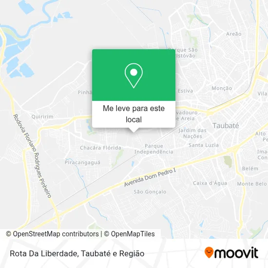 Rota Da Liberdade mapa