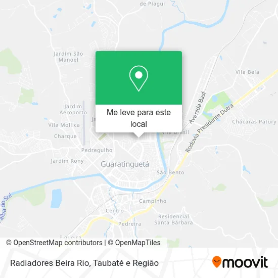 Radiadores Beira Rio mapa