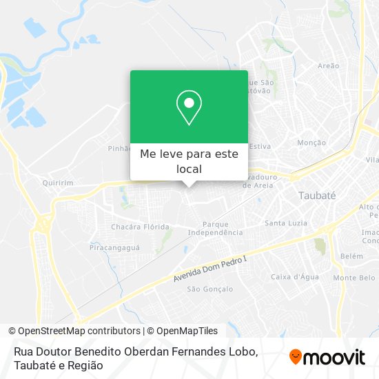 Rua Doutor Benedito Oberdan Fernandes Lobo mapa