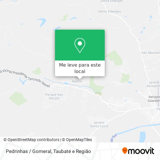 Pedrinhas / Gomeral mapa