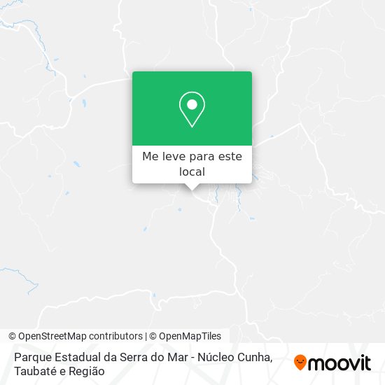 Parque Estadual da Serra do Mar - Núcleo Cunha mapa