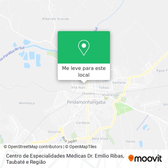 Centro de Especialidades Médicas Dr. Emílio Ribas mapa