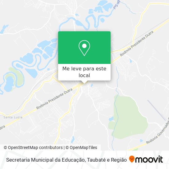 Secretaria Municipal da Educação mapa