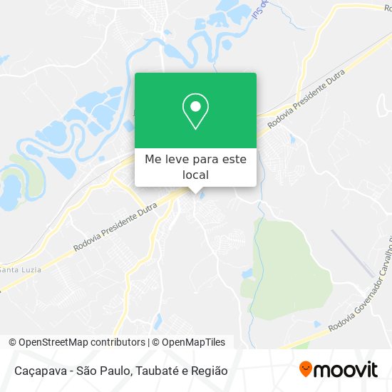 Caçapava - São Paulo mapa