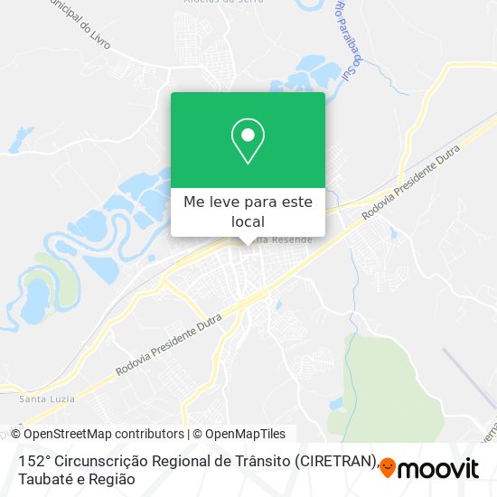 152° Circunscrição Regional de Trânsito (CIRETRAN) mapa