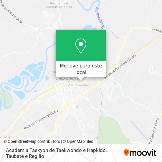 Academia Taekyon de Taekwondo e Hapkido mapa