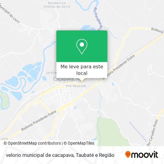 velorio municipal de cacapava mapa