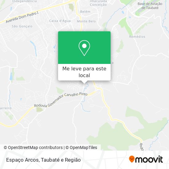 Espaço Arcos mapa