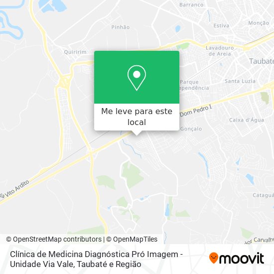 Clínica de Medicina Diagnóstica Pró Imagem - Unidade Via Vale mapa