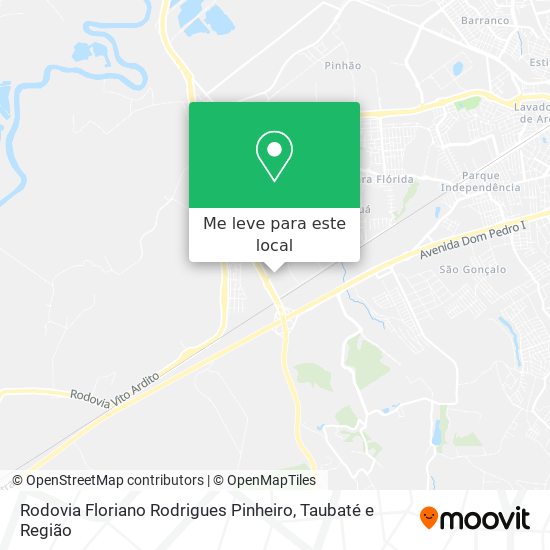 Rodovia Floriano Rodrigues Pinheiro mapa