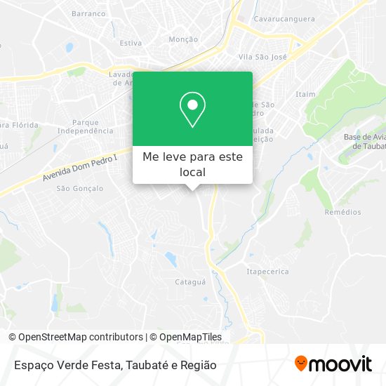 Espaço Verde Festa mapa