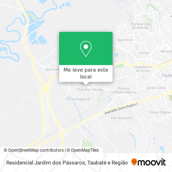 Residencial Jardim dos Pássaros mapa