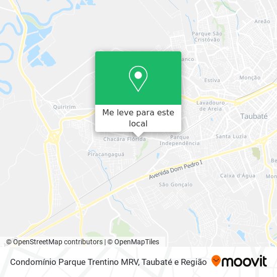 Condomínio Parque Trentino MRV mapa