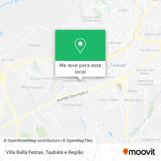 Villa Bella Festas mapa