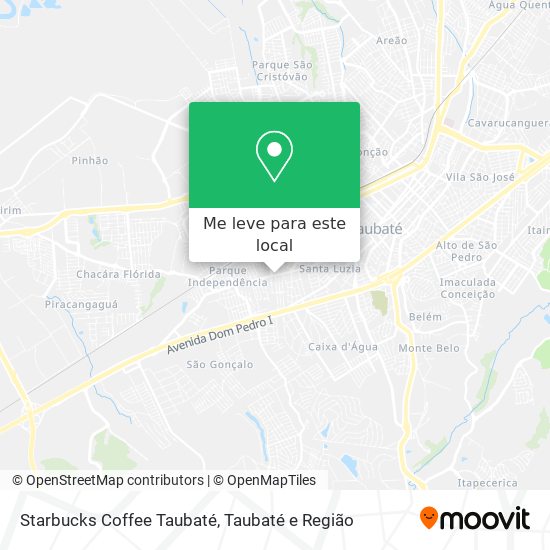 Starbucks Coffee Taubaté mapa