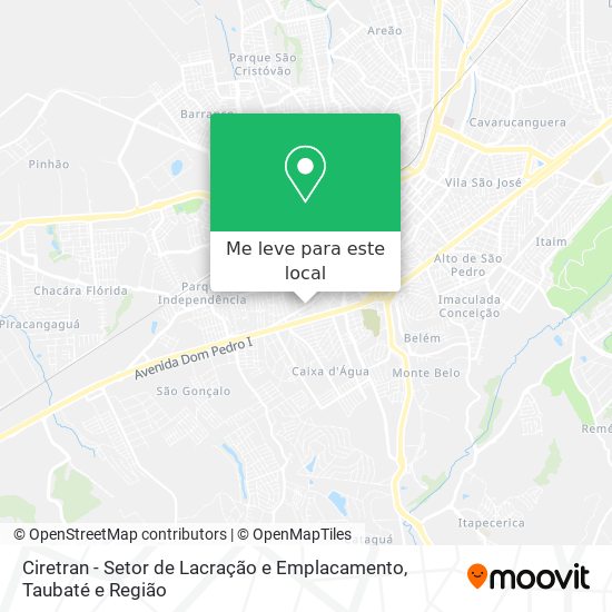 Ciretran - Setor de Lacração e Emplacamento mapa