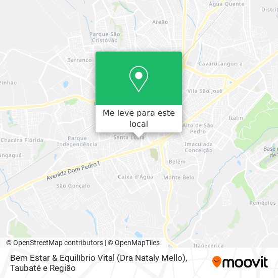 Bem Estar & Equilíbrio Vital (Dra Nataly Mello) mapa