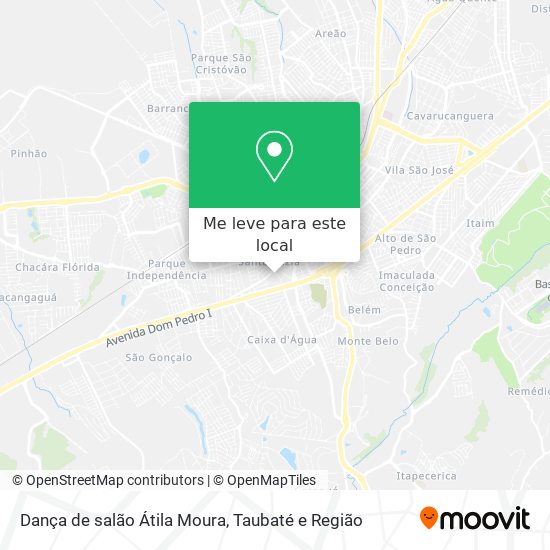 Dança de salão Átila Moura mapa