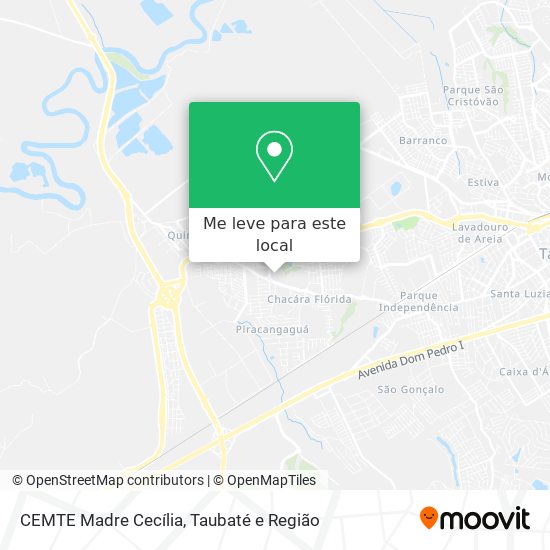 CEMTE Madre Cecília mapa