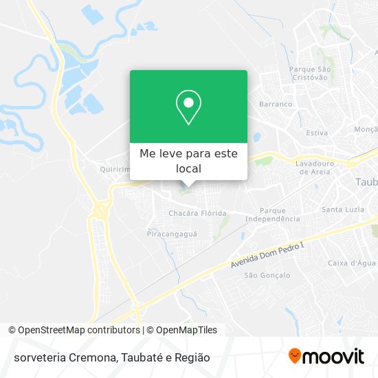 sorveteria Cremona mapa