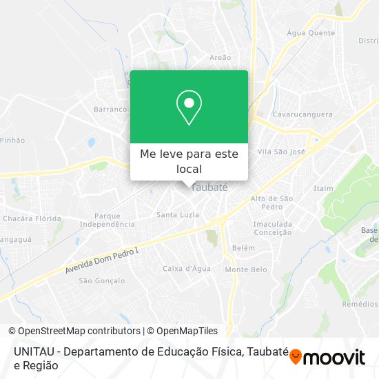 UNITAU - Departamento de Educação Física mapa