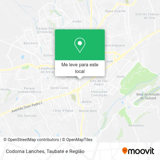 Codorna Lanches mapa