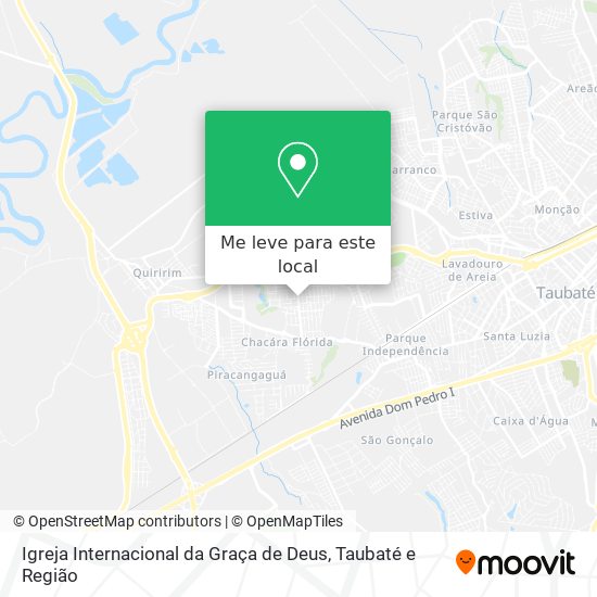 Igreja Internacional da Graça de Deus mapa