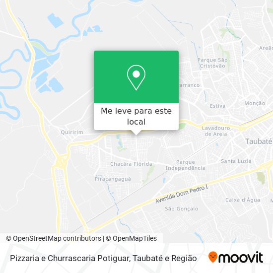 Pizzaria e Churrascaria Potiguar mapa