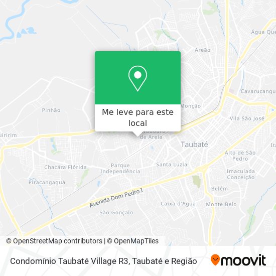 Condomínio Taubaté Village R3 mapa