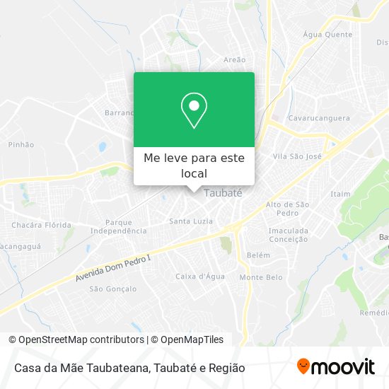 Casa da Mãe Taubateana mapa