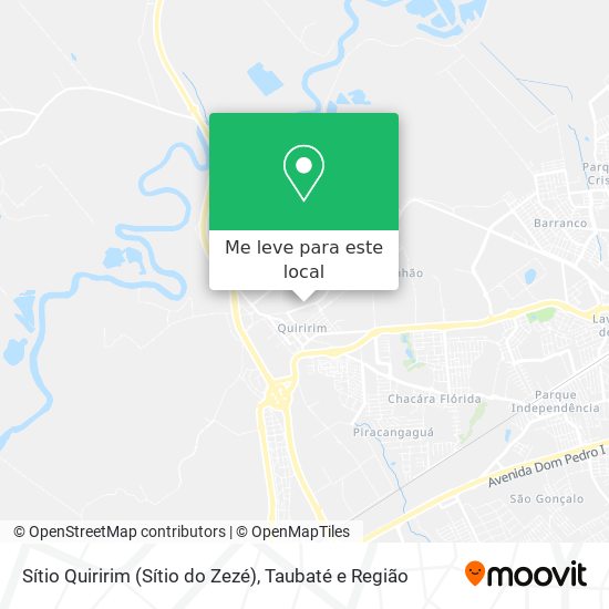 Sítio Quiririm (Sítio do Zezé) mapa