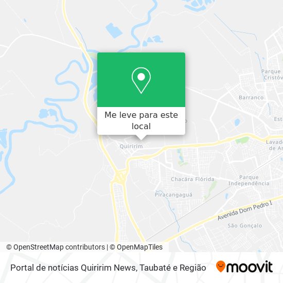 Portal de notícias Quiririm News mapa