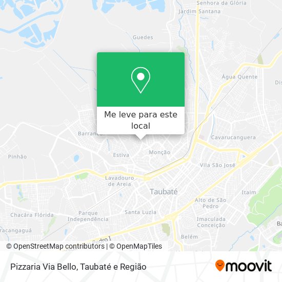 Pizzaria Via Bello mapa