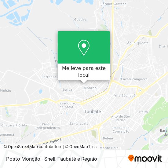 Posto Monção - Shell mapa