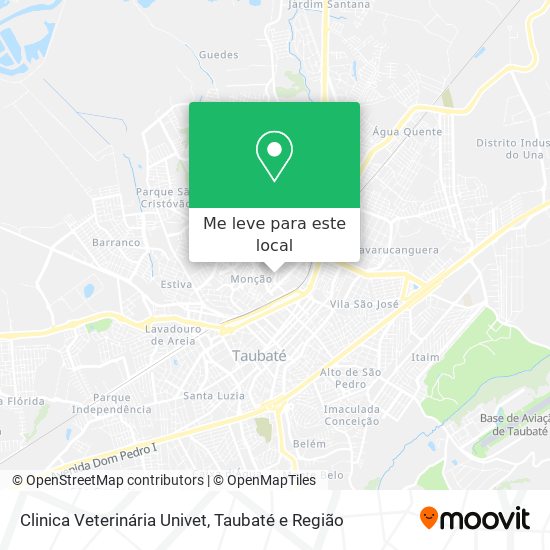 Clinica Veterinária Univet mapa