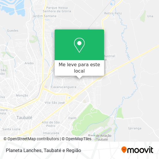Planeta Lanches mapa