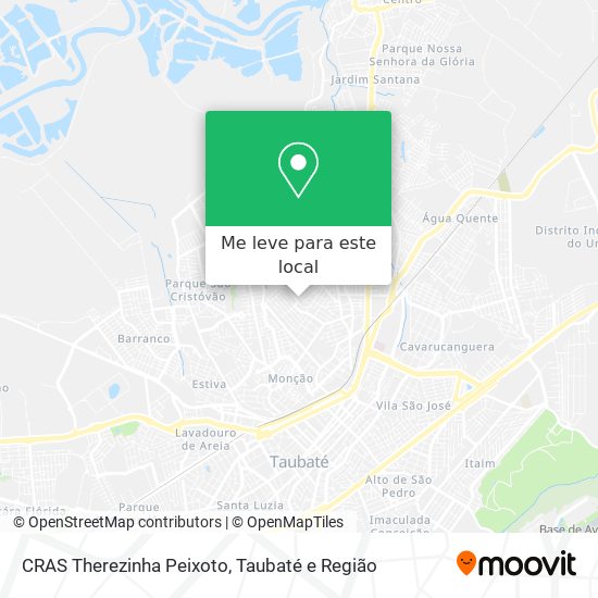 CRAS Therezinha Peixoto mapa