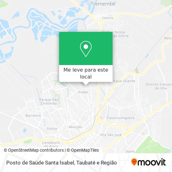 Posto de Saúde Santa Isabel mapa