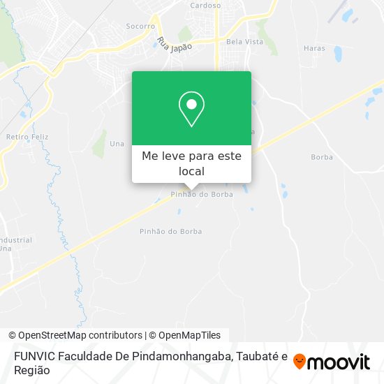 FUNVIC Faculdade De Pindamonhangaba mapa