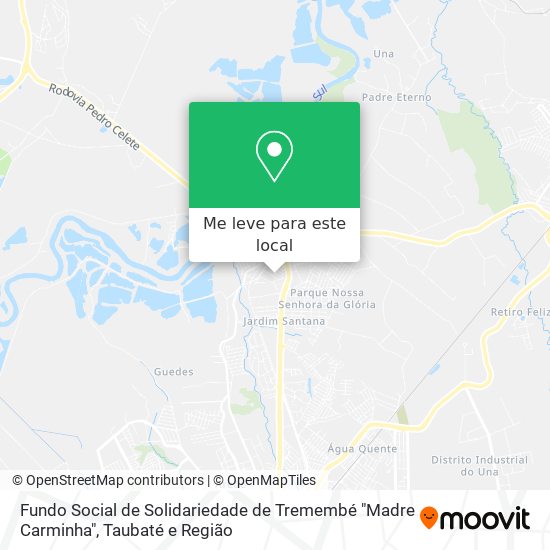 Fundo Social de Solidariedade de Tremembé "Madre Carminha" mapa