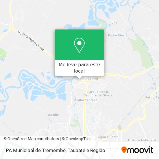 PA Municipal de Tremembé mapa