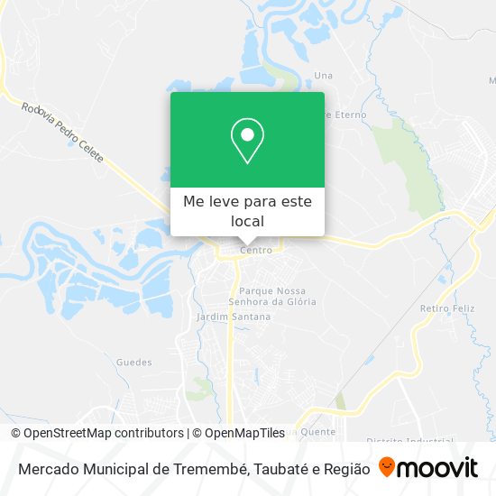 Mercado Municipal de Tremembé mapa
