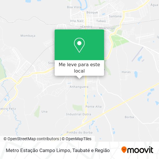 Metro Estação Campo Limpo mapa