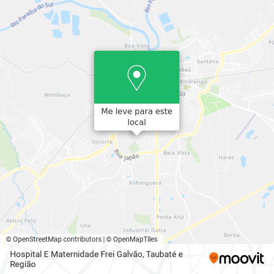 Hospital E Maternidade Frei Galvão mapa